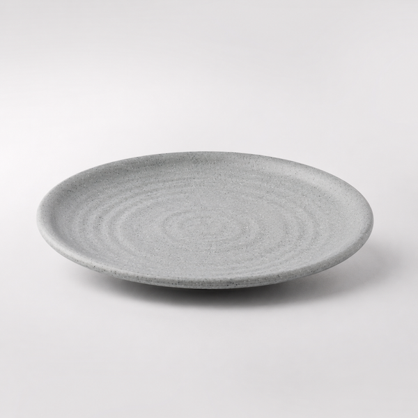 Clay Grey Round Dinner Plate 25 cm