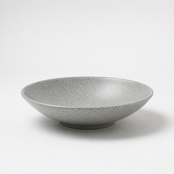 Clay Grey Shallow Bowl 17 cm