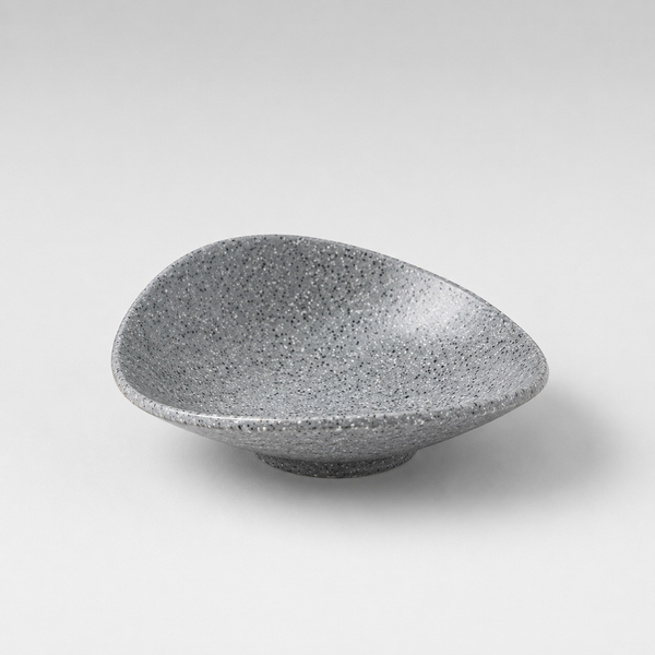 Clay Grey Curved Sauce Dish 10.5 cm