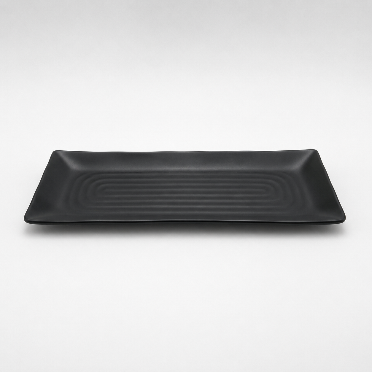 Stone Black Long Plate 30cm
