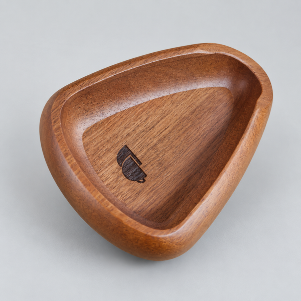 Coffee Dosing Tray Walnut Wood 10 × 8 × 3 cm
