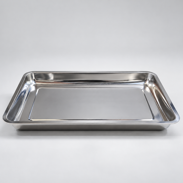 Stainless Steel Steam & Grill Deep Rectangular Tray 50 x 35 x 4.8 cm