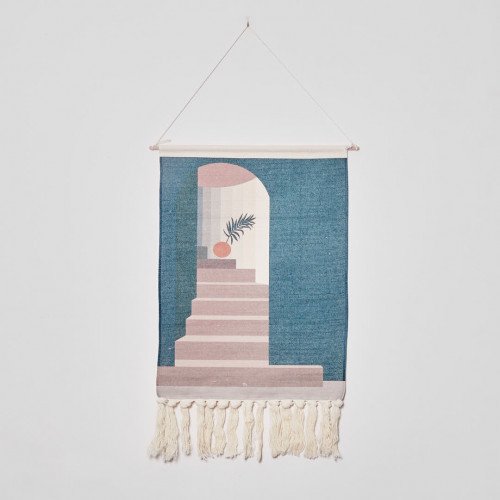 Nordic Hanging Canvas Art 50 x 70cm - Stairway