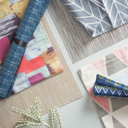 Table Placemat Arrowheads Grey