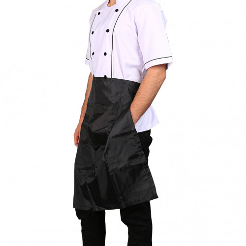 Opal Half Long Apron Black