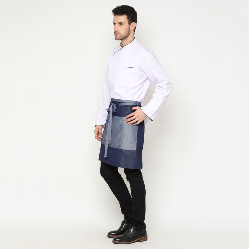 Wyatt Short Apron Blue w Bundle 3
