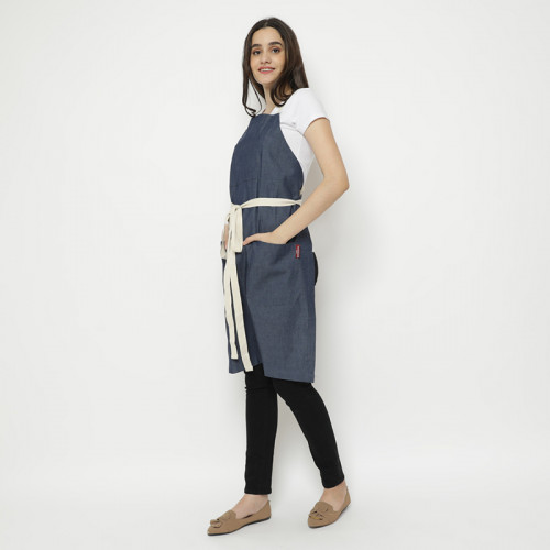 Avery Kitchen Apron Denim Blue 3