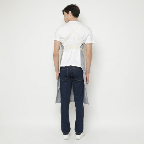 Avery Kitchen Apron Twill Light Gray 4