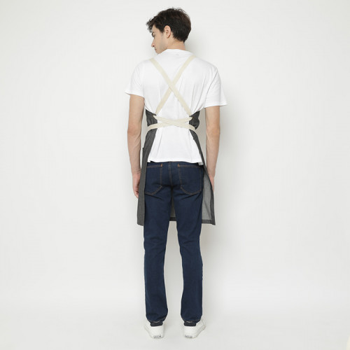 Avery Kitchen Apron Denim Gray 3