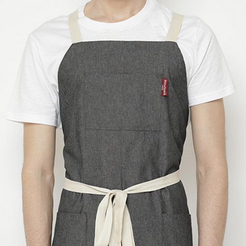 Avery Kitchen Apron Denim Gray 5