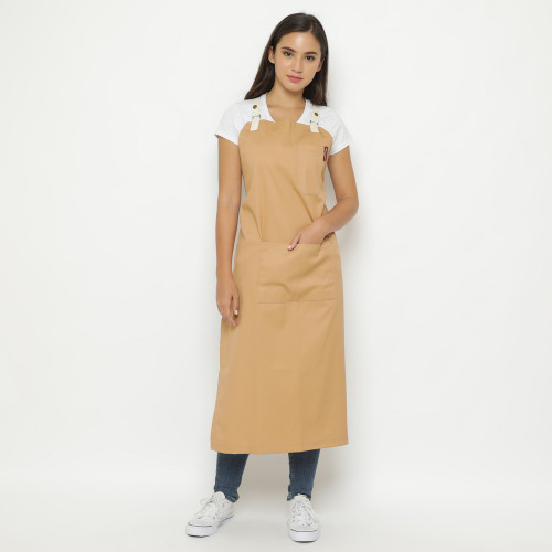 Caroll Kitchen Apron Pecha Brown 3