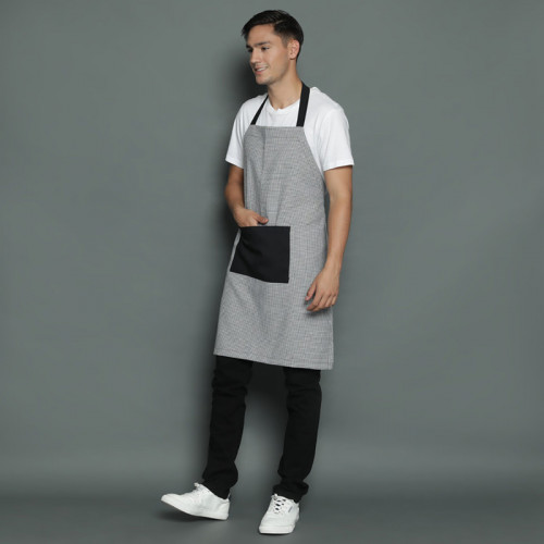 Brooklyn Full Kitchen Apron Grey - Black