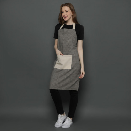 Brooklyn Full Kitchen Apron Cream - Brown
