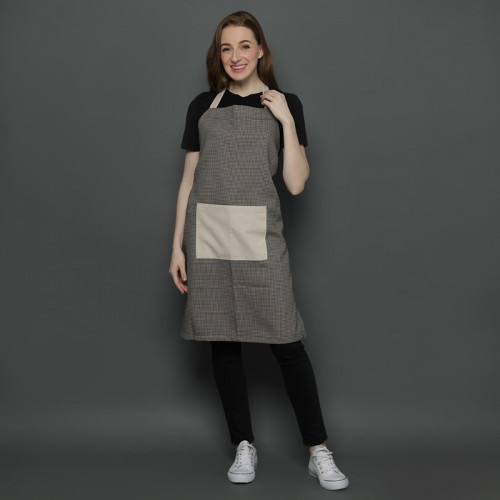 Brooklyn Full Kitchen Apron Cream - Brown 2