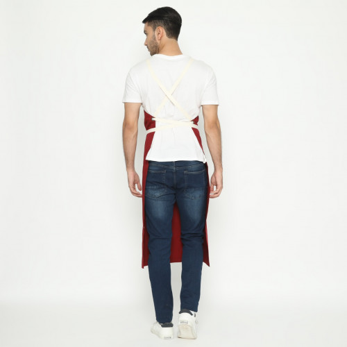 Avery Kitchen Apron Twill Maroon 3