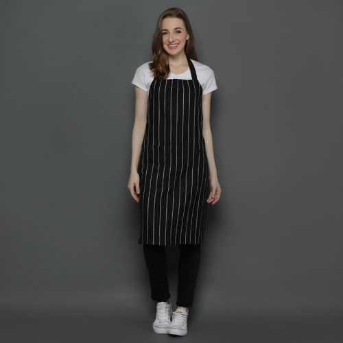 Taylor Full Apron White Stripes Over Black 3