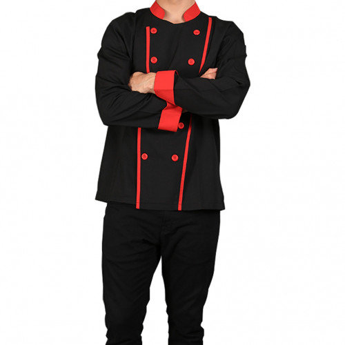 Executive Long Sleeves Black w/ Red Lines