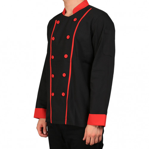 Executive Long Sleeves Black w/ Red Lines 2