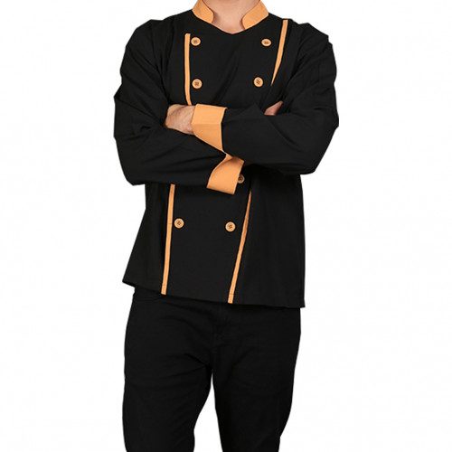 Executive Long Sleeves Black w/ Yellow Lines