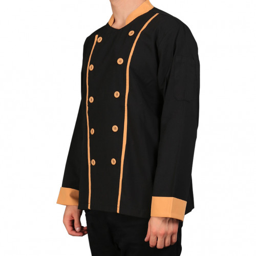 Executive Long Sleeves Black w/ Yellow Lines 2