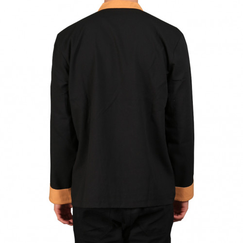 Executive Long Sleeves Black w/ Yellow Lines 3