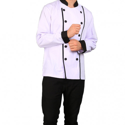Executive Long Sleeves White w/ Black Lines