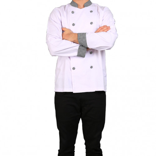 Pearl Long Sleeves White Black