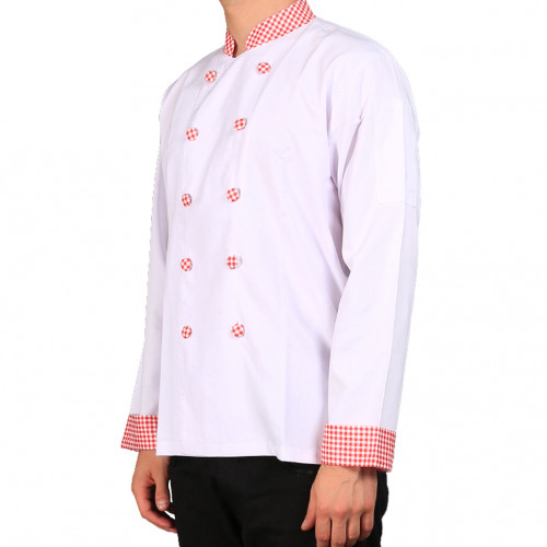 Pearl Long Sleeves White Red 2