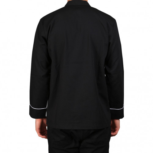 BASIC Long Sleeves Black w/ White Lines 3
