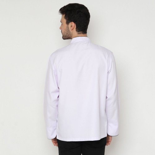 Maestro Long Sleeves White Chef Coat 2