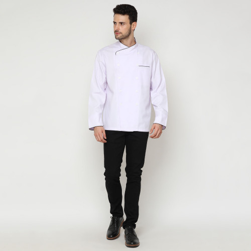Maestro Long Sleeves White Chef Coat 5
