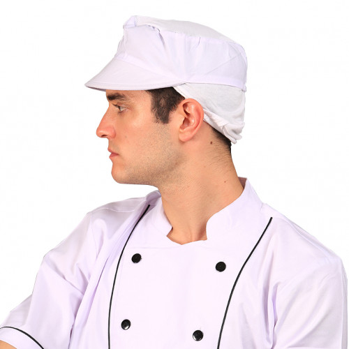 Chef Headwear Sous Chef Cap White