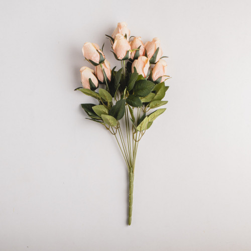 Faux Roses Bouquet - Light Pink