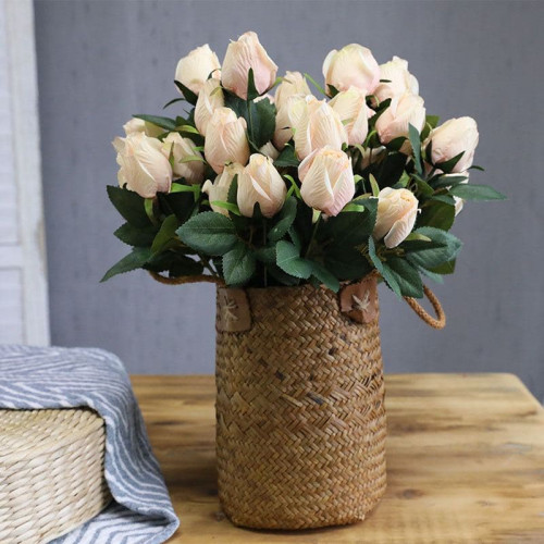 Faux Roses Bouquet - Light Pink 4