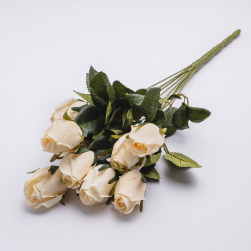 Faux Roses Bouquet - Milky White 2