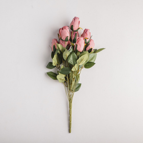 Faux Roses Bouquet - Purple Pink