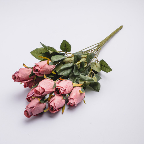 Faux Roses Bouquet - Purple Pink 2