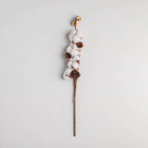 White Cotton Plant - Four Blossoms Bouquet