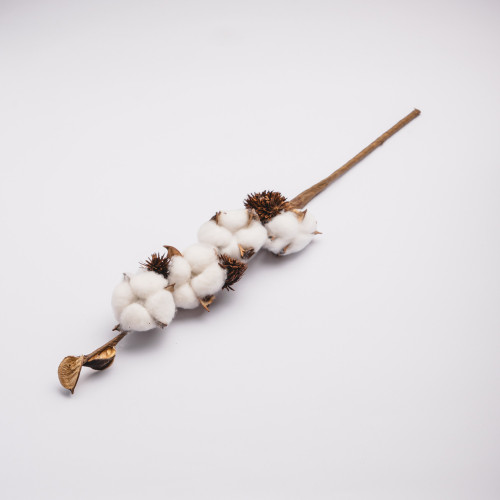 White Cotton Plant - Four Blossoms Bouquet 2