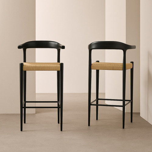 Carmen Bar Stool - Black Rope 5