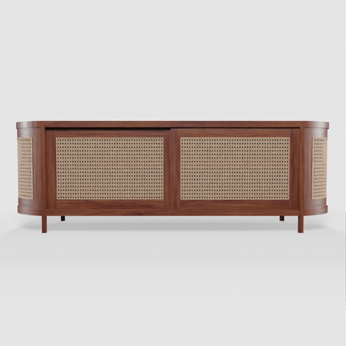 Renggana Rattan Entertainment Cabinet