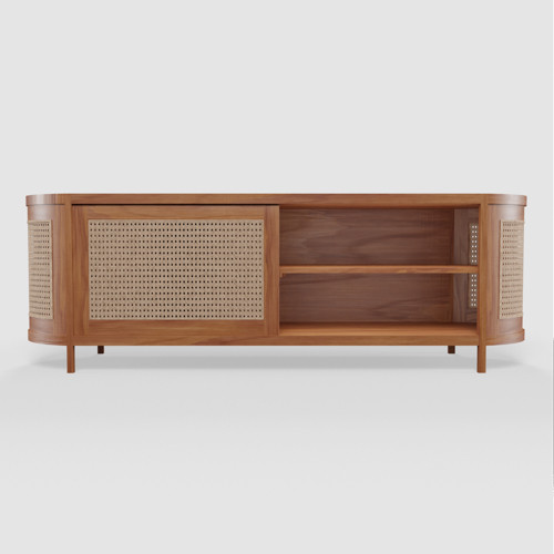 Renggana Rattan Entertainment Cabinet 3