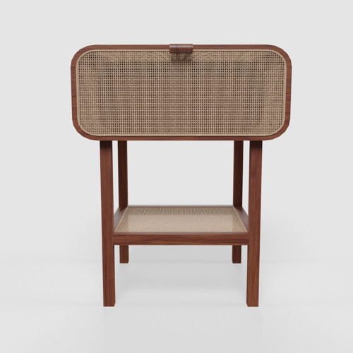 Salami Rattan Accent Cabinet