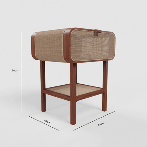 Salami Rattan Accent Cabinet 2