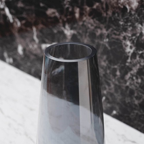 Barrel Glass 0401 Amber Vase 4
