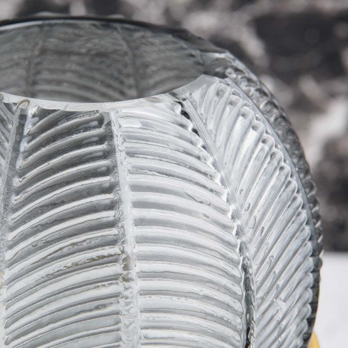 Evergreen Glass Décor Vase Gray 4