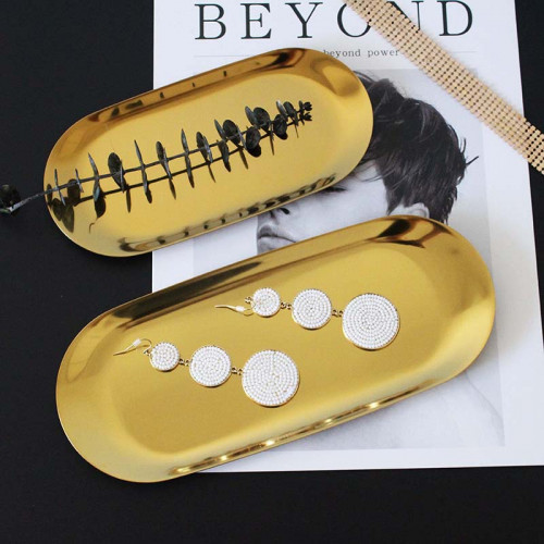 Gold Oval Jewelry Tray 4