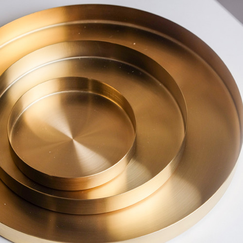 Gold Round Jewelry Tray 2