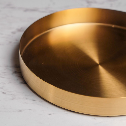 Gold Round Jewelry Tray 5
