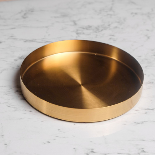 Gold Round Jewelry Tray 6